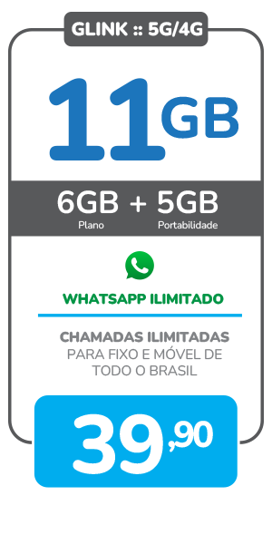 Plano móvel 11GB